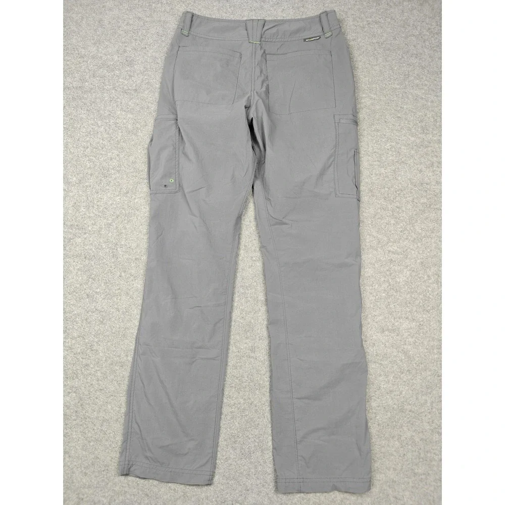 ExOfficio Pants Mens 30x30 Gray Nylon Stretch Cargo Hiking Travel Quick Dry